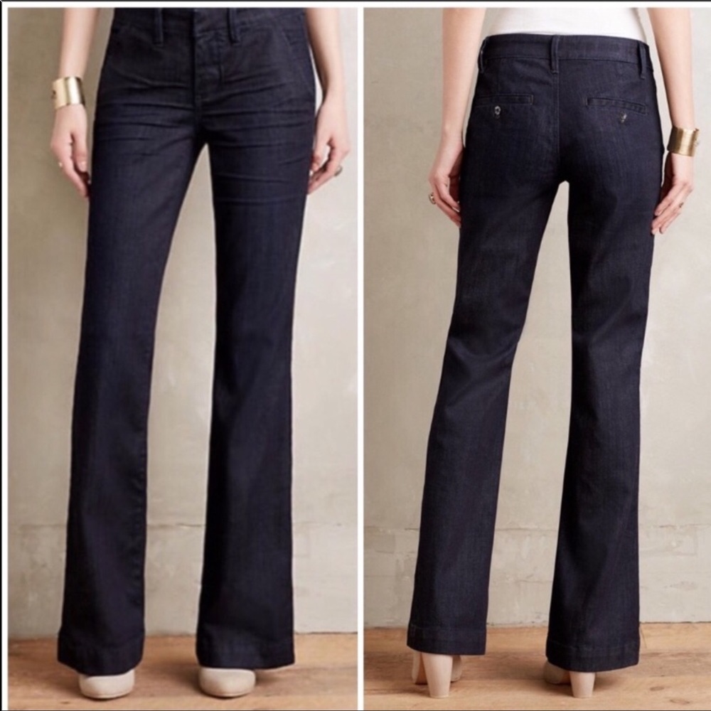 Anthro Pilcro & The Letterpress Flare Trouser Jean